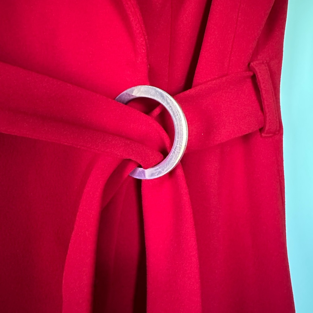 Red Calvin Klein weap dress